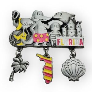 Florida‎ Souvenir Magnet Vacation Alligator Flamingo Dolphin Sandcastle Charms